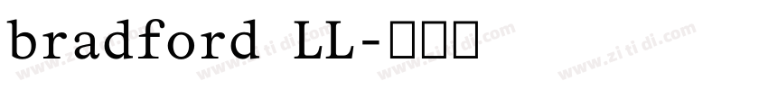 bradford LL字体转换